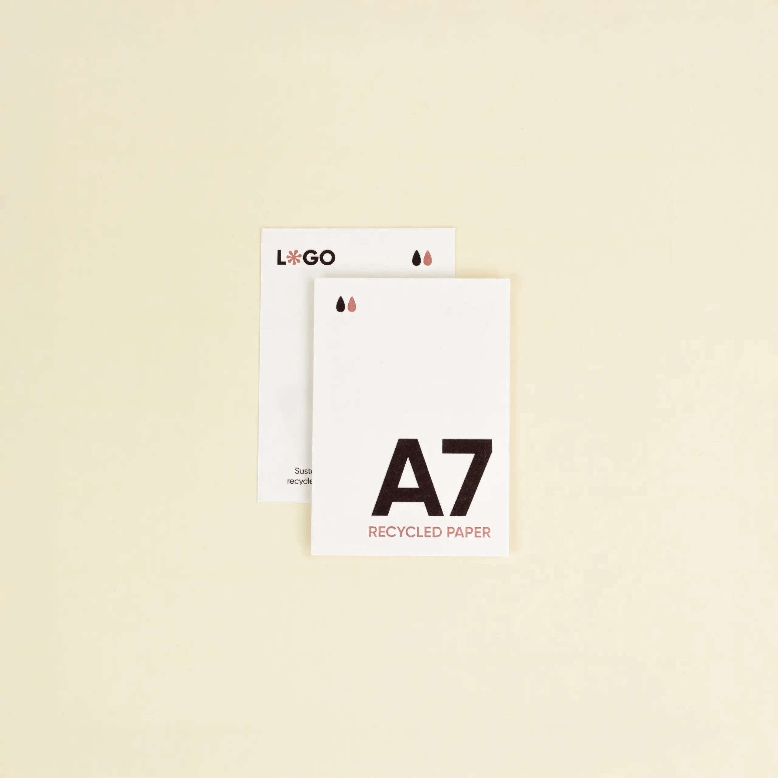 RECYCLED PAPER: A7 Card, 10,5×7,4 cm.