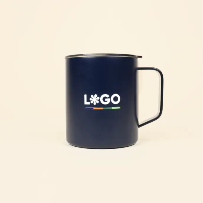 MACA: Vaso térmico con asa premium 420ml. Impresión todo color