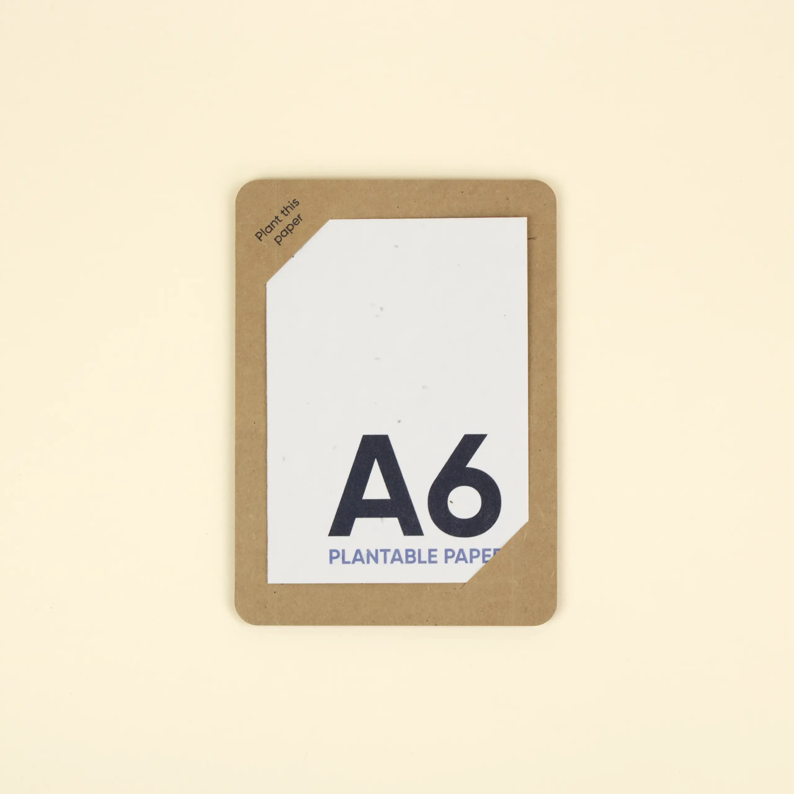 Tarjeton kraft A6. 13×18 cm.