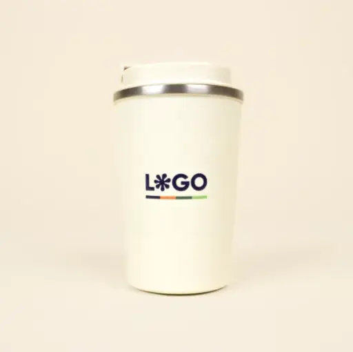 MATT: Taza térmica de acero inox. 350ml. Impresión todo color
