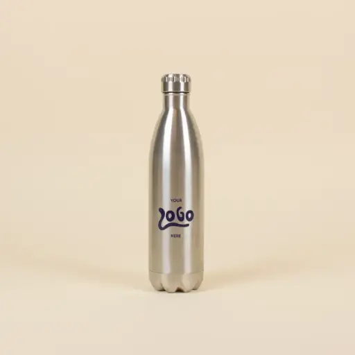 [007012] ROYAL: Gourde isotherme en acier inoxydable 850ml. Impression en quadri 